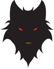 Wolf head icon and vector