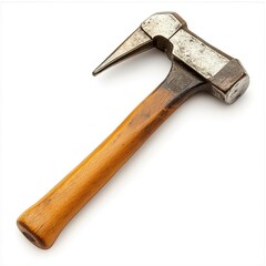 Woodworking tools: Claw hammer isolated on white background  