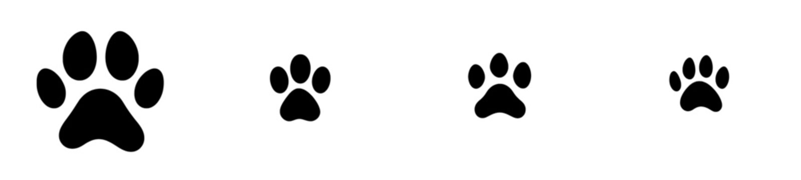 recommend clip art: For apps and websites relating to animals, this flat icon features a dog or cat's paw print