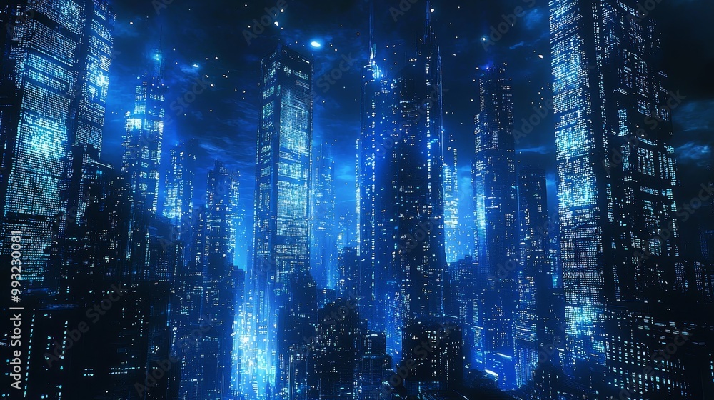 Poster concept of big data, binary code pattern, and big data structure. cloud computing background and dat