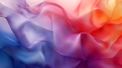 Obraz premium Abstract flowing fabric in vibrant colors.