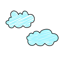Children Drawing Cloud Doodle Color 