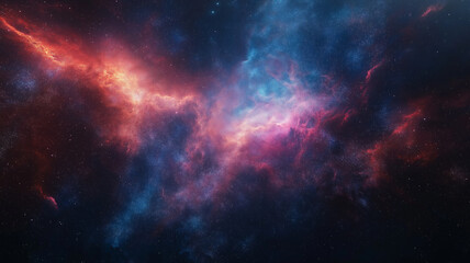 Fototapeta premium Abstract star nebula. Stardust. Deep space. AI generated.