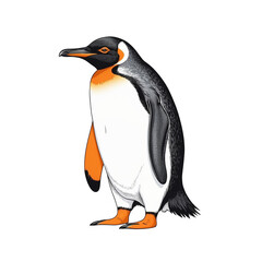 Obraz premium penguin animal vector illustration, Png.