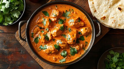 Rich and creamy butter chicken is a beloved Indian dish.