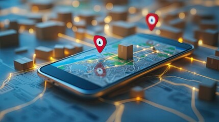 Digital Mapping and Location Tracking Concept