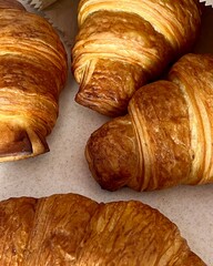fresh croissant on a table