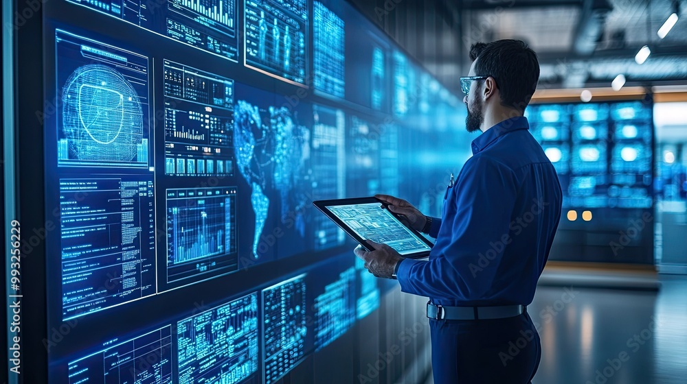 Poster data visualization in modern digital workspace