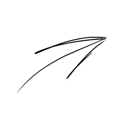 Hand Drawn Marker Sketch Arrow 