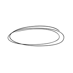 Hand Drawn Oval Circle 