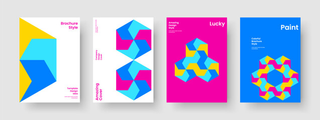 Obraz premium Geometric Background Design. Modern Flyer Layout. Isolated Business Presentation Template. Banner. Brochure. Book Cover. Poster. Report. Leaflet. Portfolio. Pamphlet. Notebook. Catalog. Advertising