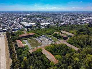 abandoned regiment of La Tablada seen from Crovara Avenue
