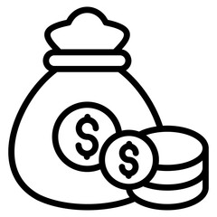 Investment Icon Element For Design