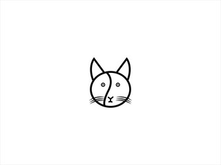 Graceful Cat logo Symbol of Elegance and Agility,The Graceful Cat logo captures the essence of elegance, independence, and agility.