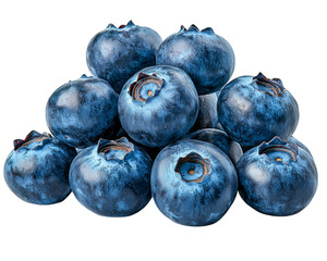 Obraz premium Fresh Blueberries on transparent background