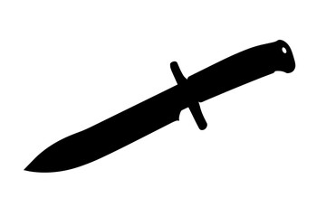 silhouette of a Survival Combat Knife