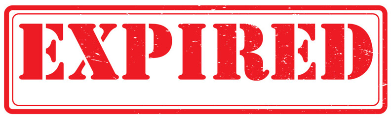 expired sign with grunge effect,rectangle rubber stamp. vector seal