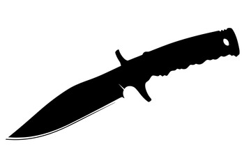 silhouette of a Tactical Knife