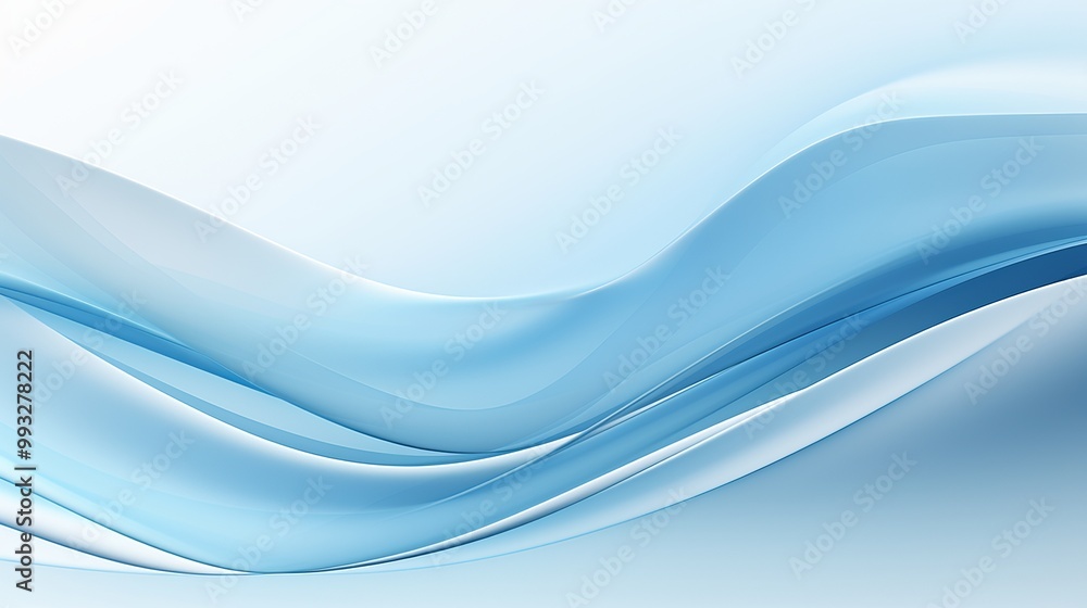 Aufkleber elegant light blue abstract background with soft gradient and subtle texture for modern digital wall