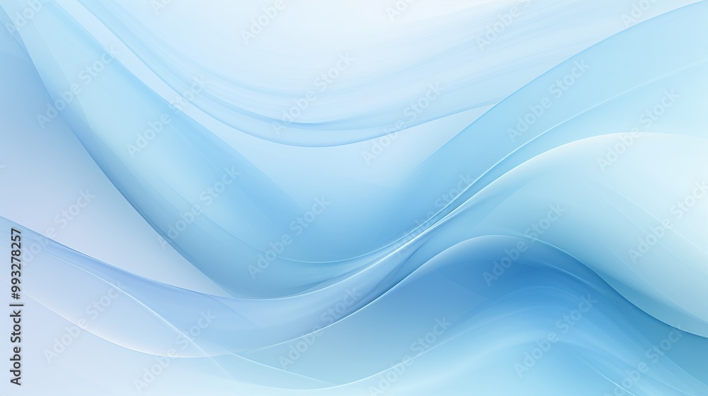Aufkleber elegant light blue abstract background with soft gradient and subtle texture for modern digital wall
