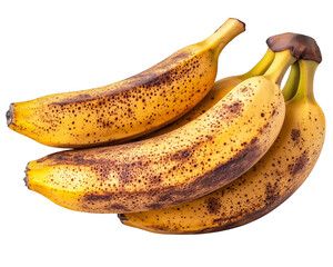 Ripe Bananas Isolated on transparent background