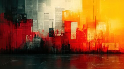 Obraz premium dynamic abstract background made of newspaper and news elements offering a contemporary feel for headers or digital content focused on current events
