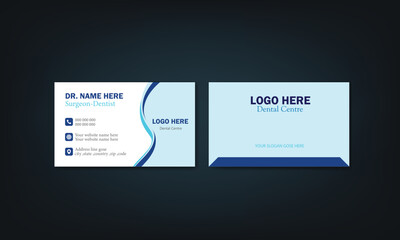 Modern business card design template