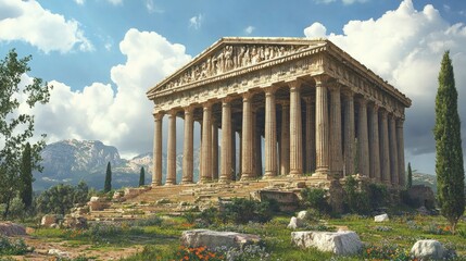 Temple of Artemis at Sardeis, The Hellenistic era, in the third century BC, saw the beginning of the temple's construction.