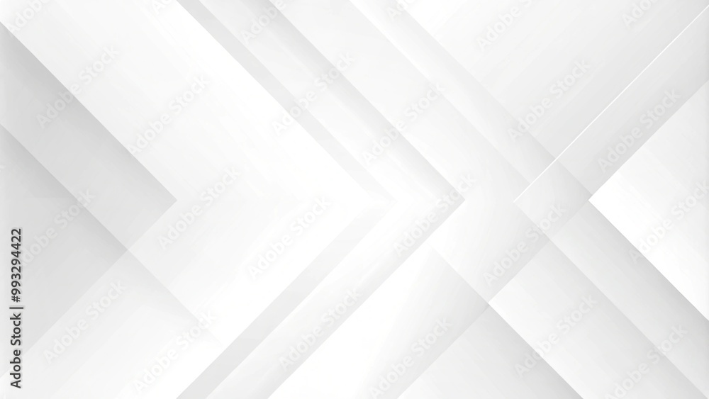 Poster white abstract vector long minimal banner. light neutral background with arrows and copy space for t