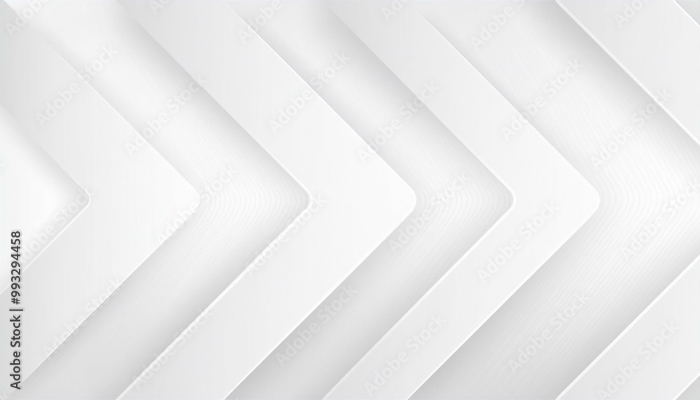Poster white abstract vector long minimal banner. light neutral background with arrows and copy space for t