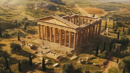 Temple of Artemis at Sardeis, The Hellenistic era, in the third century BC, saw the beginning of the temple's construction.