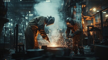 welder worker weld detail industry factory sparks