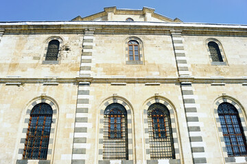 A tourist attraction in the Old City of Gazinatep is the historic Alaüddevle Mosque. The decoration of the wall of the building, built in the 16th century in the territory of Turkish Mesopotamia.