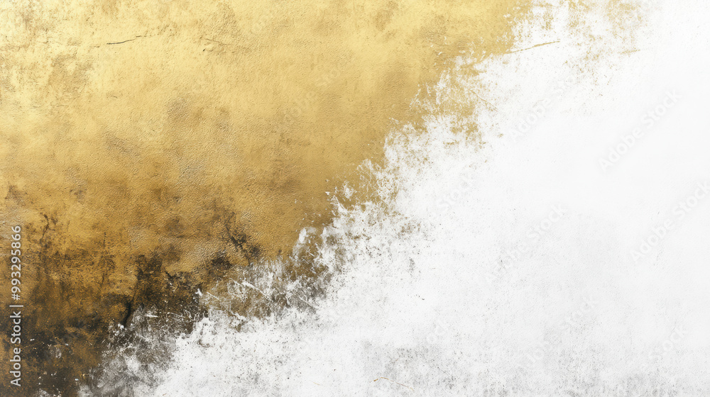 Poster stunning gradient transition from gold to white creates visually striking background. texture adds d