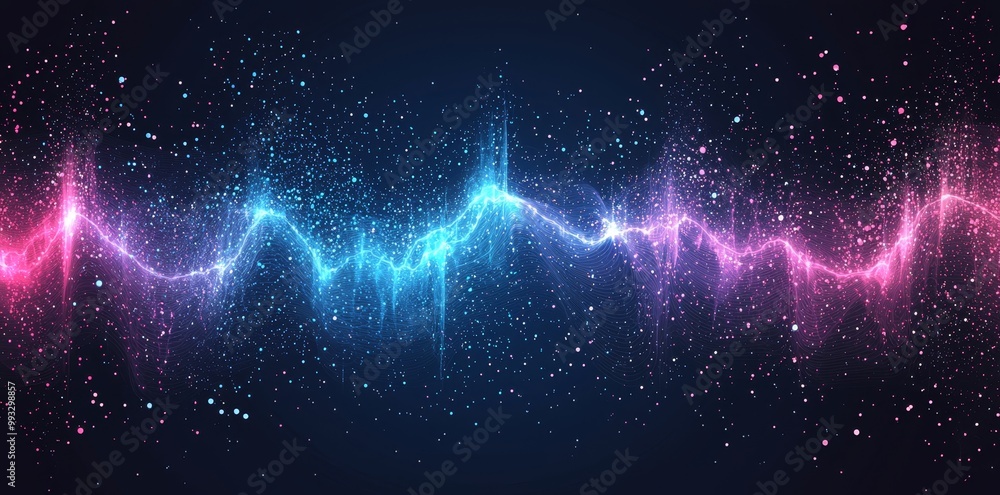 Poster a blockchain transfer satellite will be used to move data in the future, illustrating future communi