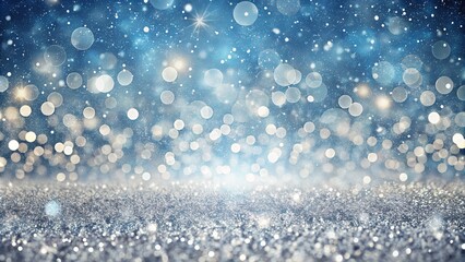 white and silver glitter background, white and grey glitter bokeh. white bokeh blur circle variety Dreamy soft focus wallpaper backdrop, Christmas snow or anniversary banner