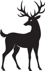 Deer Vector Silhouette illustration Design