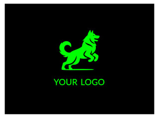 Portrait of a German Shepherd Dog Vector isolated on white and coloring background Dog Silhouettes and dog logo design vector illustration.