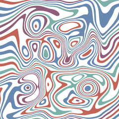ABSTRACT ILLUSTRATION MARBLED TEXTURE LIQUIFY PSYCHEDELIC PASTEL SOFT COLORFUL DESIGN. OPTICAL ILLUSION BACKGROUND VECTOR DESIGN