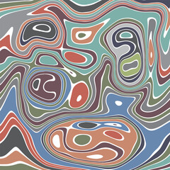 ABSTRACT ILLUSTRATION MARBLED TEXTURE LIQUIFY PSYCHEDELIC PASTEL SOFT COLORFUL DESIGN. OPTICAL ILLUSION BACKGROUND VECTOR DESIGN