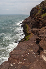 Stone rocks at the Furnas of Guarita Park, Torres, Rio Grande do Sul, Brazil