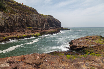 Stone rocks at the Furnas of Guarita Park, Torres, Rio Grande do Sul, Brazil