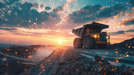 Digital Overlay on Open Mining Site