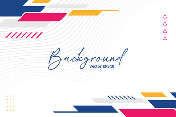 Modern simple red and blue abstract background on white background