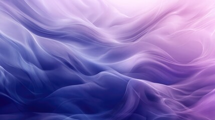 Fototapeta premium Gentle undulating waves in shades of purple and blue featuring a silky texture creating a calming and contemporary abstract backdrop for digital design