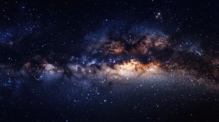 Obraz premium Night sky filled with stars nebulae and galaxies High quality image capturing the beauty of the universe