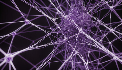 Colorful neural connections, artificial intelligence visualization, brain connections, network