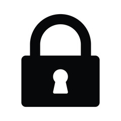 Lock vector design in modern style, creative icon of padlock
