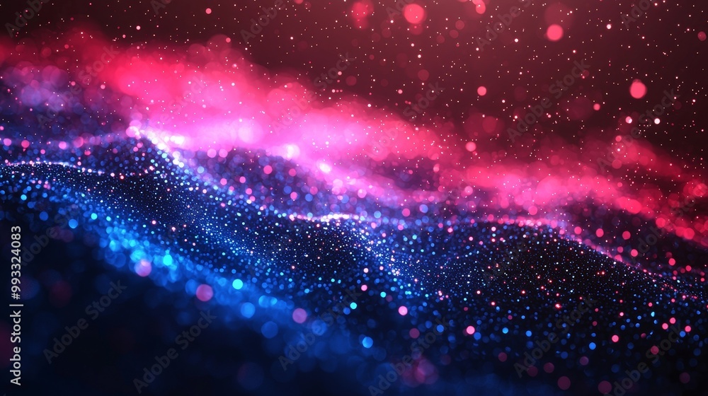 Aufkleber technology concept. 3d rendering. network connection. data visualization.