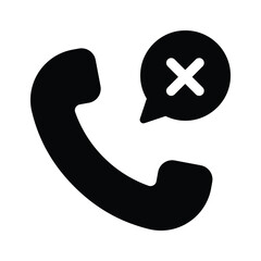 Call disconnected vector design in modern style